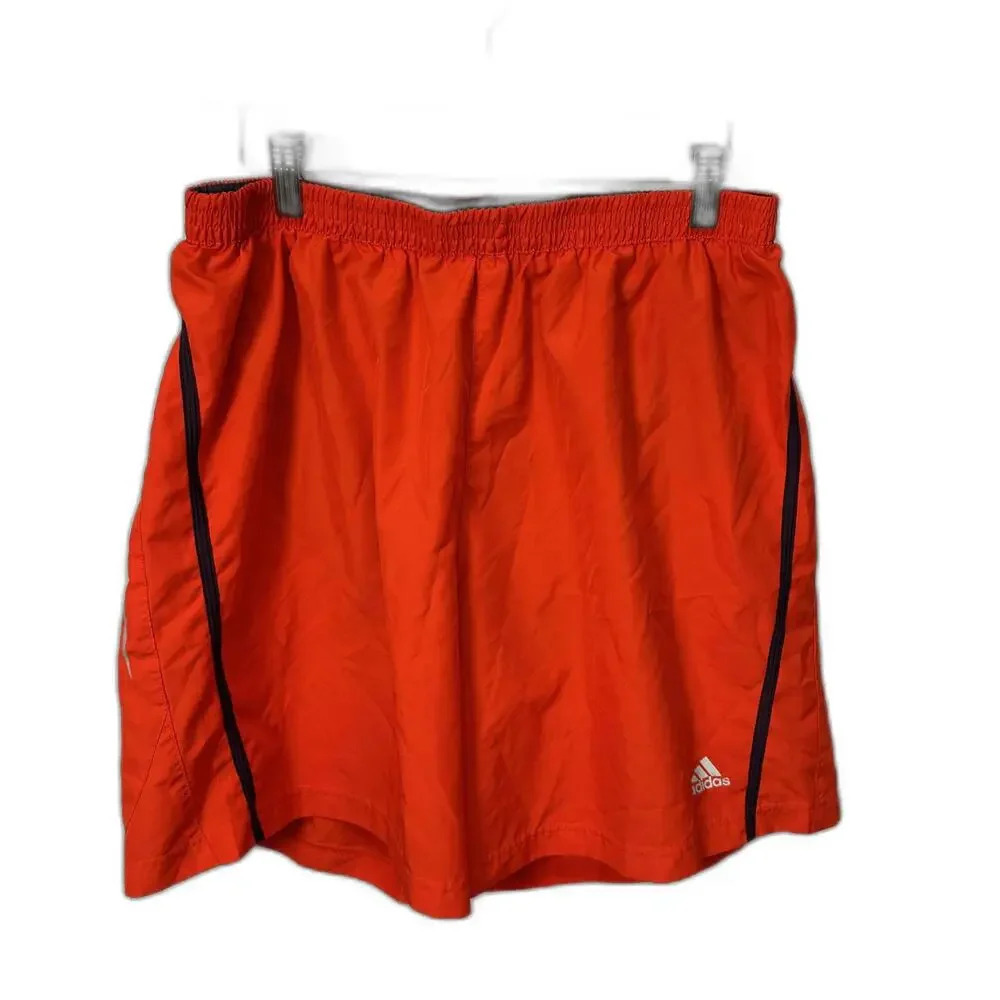 Adidas Orange lined‎ Running Shorts XL